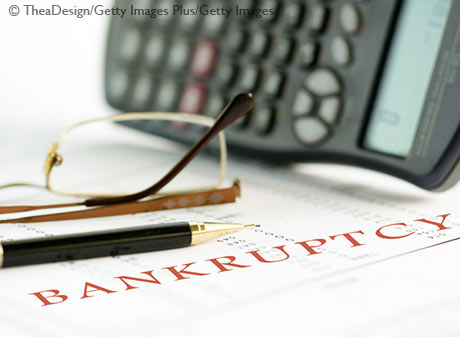 Bankruptcy concept image