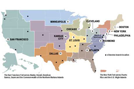 Federal Reserve districts