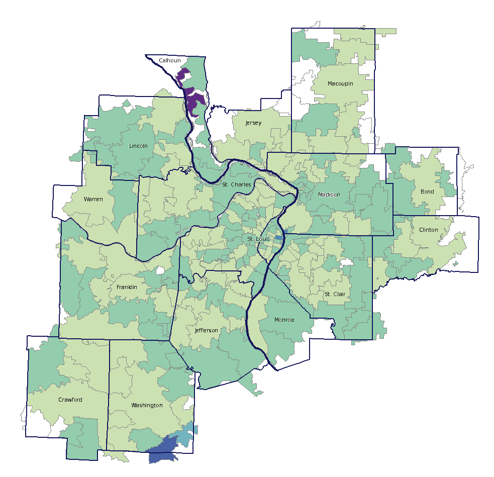 Saint Louis Zip Code Map Maping Resources